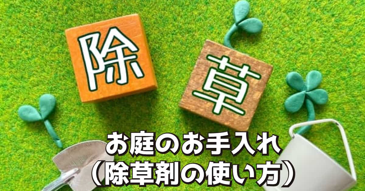 お庭のお手入れ（除草剤の使い方） (1)
