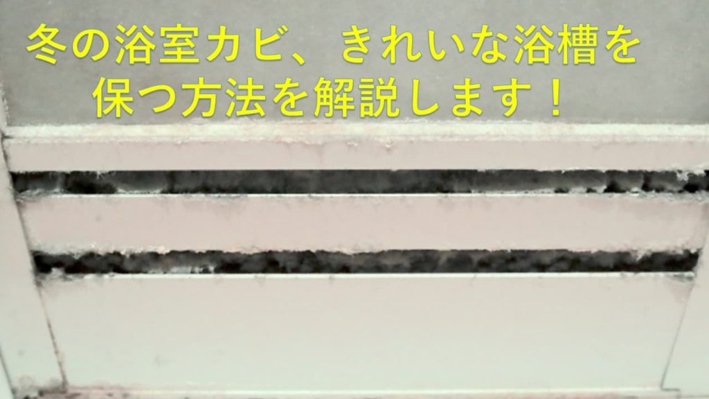 冬の浴室カビ、きれいな浴槽を保つ方法を解説します!